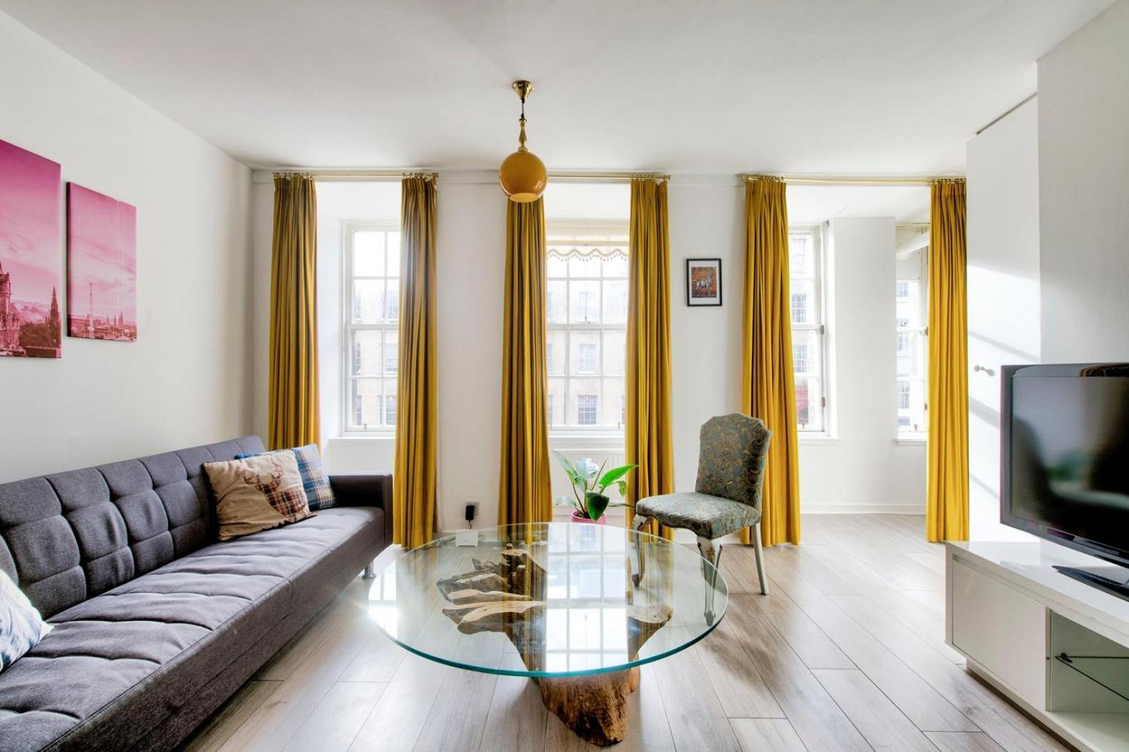 Guestready - Bright & Airy 1Br Flat In Center Lägenhet Edinburg Exteriör bild